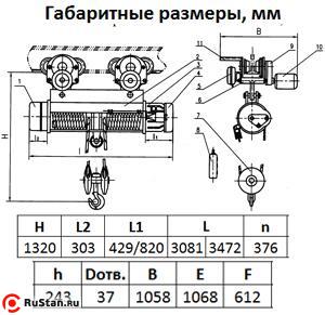 Таль электрическая TOR ТЭК (CD) г/п 10,0 т 30 м фото №3 Таль электрическая TOR ТЭК (CD) г/п 10,0 т 30 м фото №3