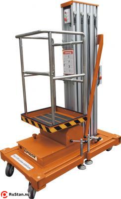 Телескопический одномачтовый подъемник с аккумулятором GROST Single 0.125-6 (DC/AC) фото №2 Телескопический одномачтовый подъемник с аккумулятором GROST Single 0.125-6 (DC/AC) фото №2