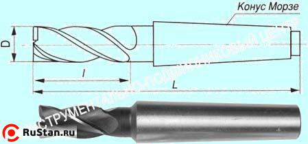 Фреза Концевая d63,0х 90х248 к/х  Р18  Z=6 КМ5 "CNIC" фото №1