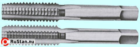 Метчик  1" BSW 55° 9ХС дюймовый, ручной, к-т из 2-х шт. (8 ниток/дюйм) фото №1