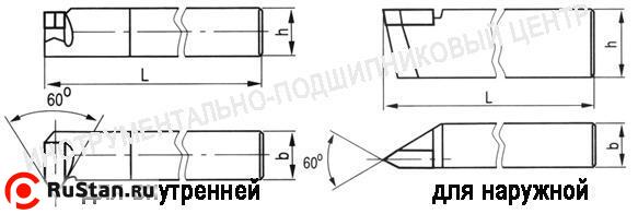 Резец Резьбовой 20х12х120 Т5К10 для наружной резьбы фото №1 Резец Резьбовой 20х12х120 Т5К10 для наружной резьбы фото №1