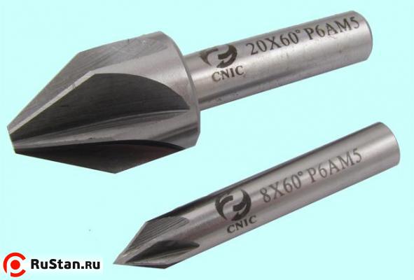Зенковка d 10,0х18.0х 50 конус  60° dхв=8мм Р6АМ5 ц/х Z=6 DIN334A "CNIC" фото №1