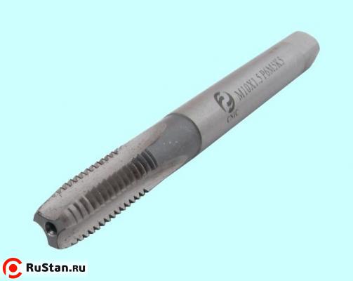 Метчик М 3,0 (0,5)х11х56 м/р.Р6М5К5 удлиненный, усиленный хв-к d=3.5мм DIN371 "CNIC" фото №1