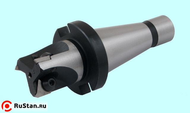 Фреза Концевая d50,0х154.7 к/х 7:24-40NT с мех. креплением тв. 3-х гранных пластин TPUN-220412 Z=3, "CNIC" фото №1