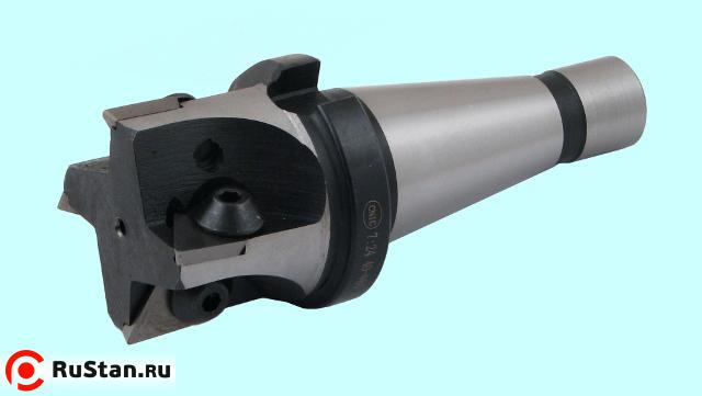 Фреза Концевая d60,0х154.7 к/х 7:24-40NT с мех. креплением тв. 3-х гранных пластин TPUN-220412 Z=4, "CNIC" фото №1