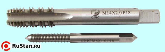 Метчик М22,0 х 1,5 м/р.Р18 с шахматным шагом "CNIC" фото №1