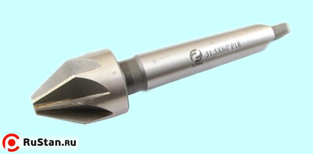 Зенковка d20,0х 28х120 конус  60° Р18 к/х Z=6 КМ2 DIN334B "CNIC" фото №1
