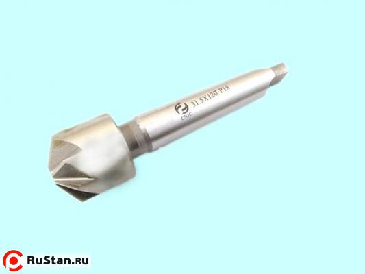 Зенковка d16,0х 20х 93 конус 120° Р18 к/х Z=6 КМ1 DIN335B "CNIC" фото №1