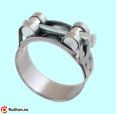 Хомут ленточный винтовой CNIC  64-67/22мм, М8х70мм, W2 нержавеющая сталь (26В6467) фото №1