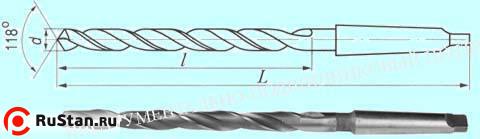 Сверло d 34,0х180х260 к/х Р18 фото №1