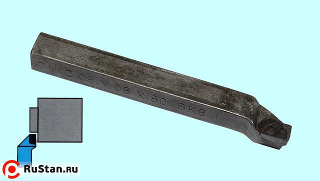 Резец Проходной упорный отогнутый  6х 6х 80 Т15К6 левый DIN 4980 "CNIC" фото №1