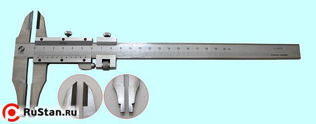 Штангенциркуль 0 - 200 ШЦТ-II (0,02) с твердосплавными губками, нержавеющая сталь "CNIC" (149-125S) фото №1