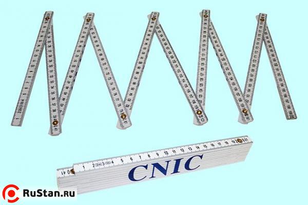 Метр складной пластиковый 2000мм "CNIC" (WF-06) фото №1