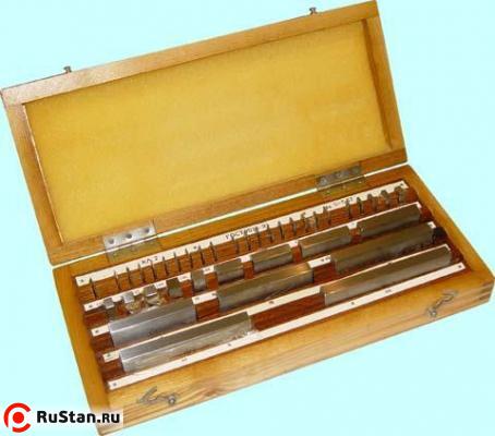 Наборы концевых мер длины № 2, кл.точн.3 (38 мер от 1,005 до 100мм) (КАЛИБР)г.в.1988-1989 фото №1