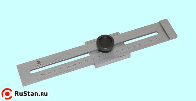 Линейка Металлическая  200 мм с регулируемым упором "TLX" (SG02-1012) фото №1