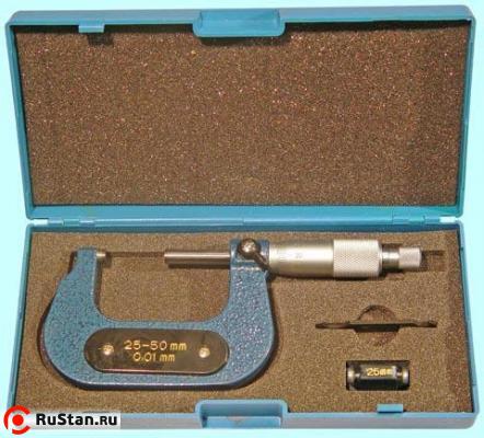 Микрометр Гладкий МК- 50   25- 50 мм (0,01) кл.т.1 тв.сплав фото №1