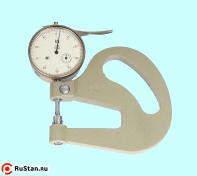 Толщиномер индикаторный ручной ТР  50-160 Б (0-50мм) цена дел.0,1мм (КРИН) 1990 г.в. фото №1