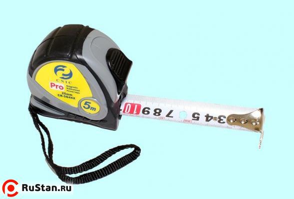 Рулетка   5 метров х 25мм с фиксатором "CNIC" CR-G44 (5G44X) с магнитным зацепом фото №1