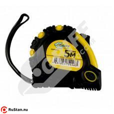 Рулетка   5 метров х 19мм с 3-мя фиксаторами обрезиненная фото №1