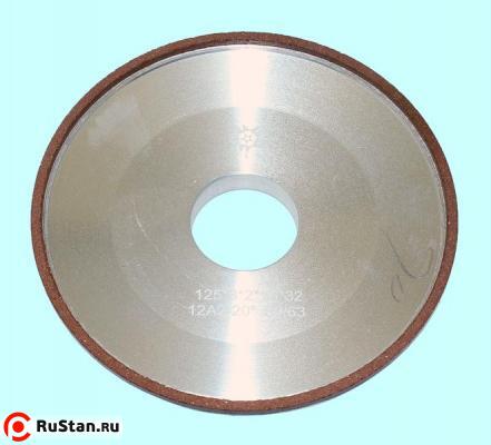 Круг алмазный 12А2-20град.(тарельчатый) 125х 3х2х32  SSD-2(АС4)  80/63 100% В2-01 10,1кар. "TLX" фото №1