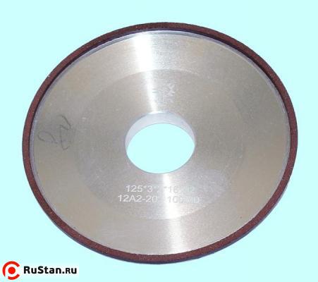 Круг алмазный 12А2-20град.(тарельчатый) 125х 3х2х32  SSD-2(АС4) 100/80 100% В2-01 10,1кар. "TLX" фото №1