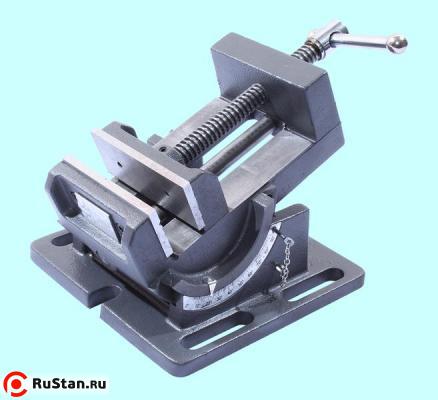 Тиски Станочные синусные 100мм неповоротные для сверлильных станков ход 105мм QКD100 "TLX" фото №1