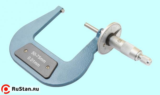 Микрометр Листовой МЛ-75  50-75 мм (0,01) тип А, Н-70мм "TLX" фото №1