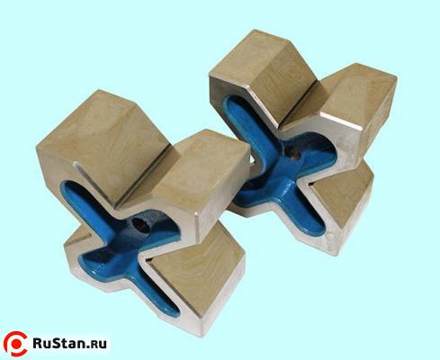 Призмы поверочные и разметочные чугунные 150х130х 75мм тип П2-2 кл.точн.2 (комплект из 2-х шт) "TLX" фото №1