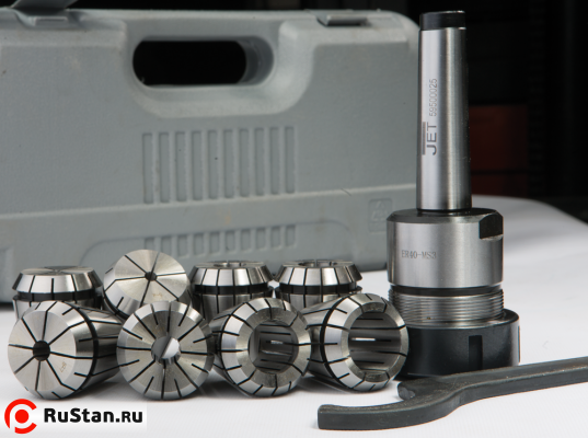 Цанговый патрон МК3/ER40 с набором из 8 цанг 3-26 мм фото №6 Цанговый патрон МК3/ER40 с набором из 8 цанг 3-26 мм фото №6