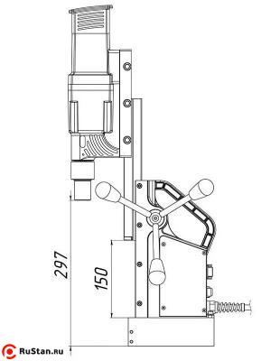 Габариты сверильного станка MBA-50 фото №3 Габариты сверильного станка MBA-50 фото №3