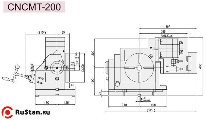 Размеры стола CNCMT-200 фото №3 Размеры стола CNCMT-200 фото №3