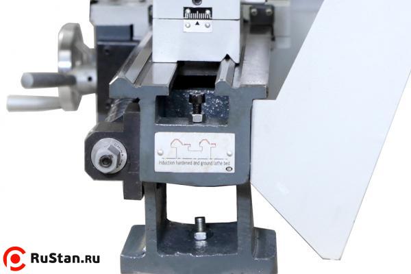 Рекордная в своем классе ширина чугунной станины 100 мм, что значительно увеличивает жесткость работы станка и влияет на точность обработки. фото №5 Metal Master MML 2140V фото №5