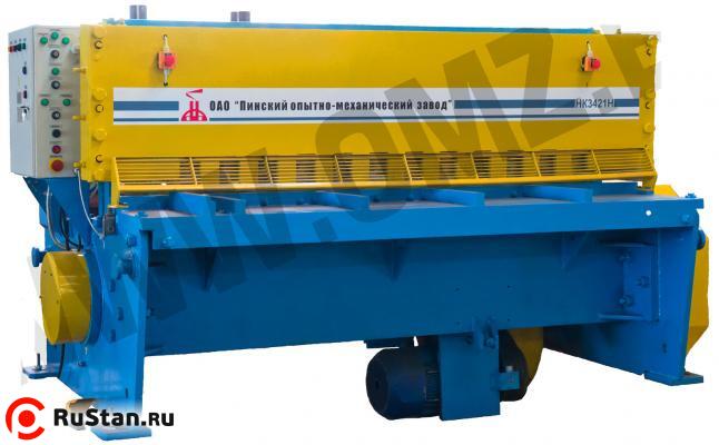 Ножницы гильотинные кривошипные листовые с наклонным ножом НК3421Н фото №1 Ножницы гильотинные кривошипные листовые с наклонным ножом НК3421Н фото №1