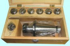 Патрон Цанговый с хв-ком 7:24-50 ГОСТ 25827 исп.1 М24х3.0 с набором цанг ER40 из  7шт (6-25мм) 