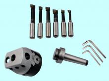 Головка расточная d100мм, D расточки 15-160мм, хв-к КМ5 с к-том резцов Т15К6 из 6шт.