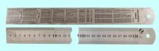 Линейка Металлическая 1200х33х1.3 мм с двухсторонней шкалой 