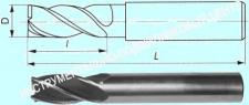 Фреза Концевая d 5,0х24х58 ц/х Р18 Z=3 