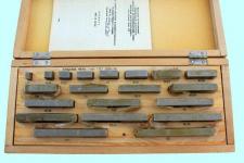 Наборы концевых мер длины №21, кл.точн.1 (20 мер от 5,12 до 100мм) (КРИН) г.в.1989