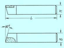 Резец Проходной упорный прямой 32х20х170 ВК8