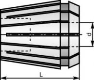 Цанга d 6,0  ER32  L40мм  DIN 6499 