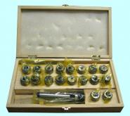 Патрон Цанговый с хв-ком КМ4  (М16х2,0) с набором цанг ER32 из 18шт (3-20мм) 