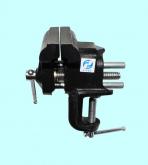 Тиски Слесарные   75 мм неповоротные настольные с наковальней, крепление струбциной (LT86203) 