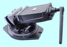 Тиски Станочные глобусные 160мм поворотные, ход губок 120мм, с закрытым винтом QHK160 