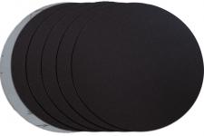 Диск шлифовальный на велкро основе P100, 300мм / без отв., черный, 5 шт.